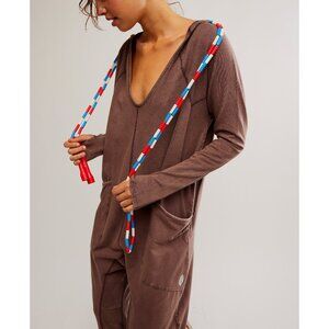 🆕 FP MOVEMENT Hot Shot Long-Sleeve Onesie / Dark Espresso